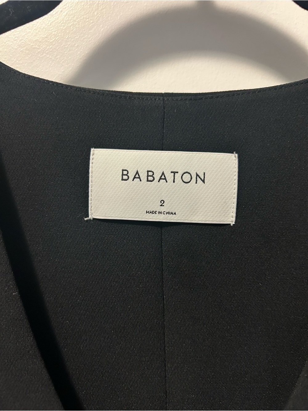 Babaton Black Tailored Sleeveless Vest - Picture 2 of 7